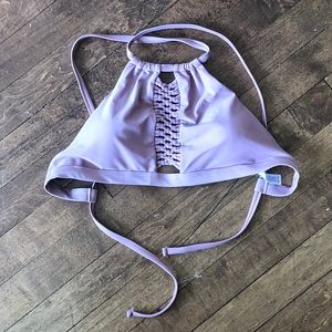 Light Purple Halter Bikini Top
